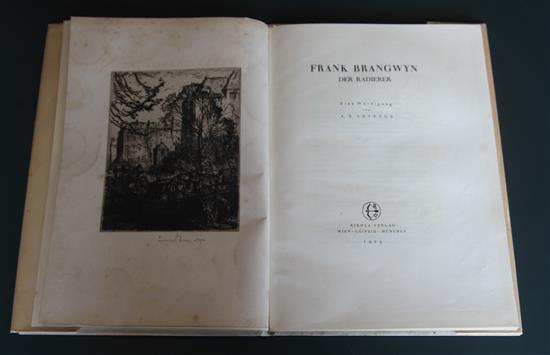 Levetus, A.S. - Brangwyn der Radierer: Eine Wuerdigung, number 11 of 60, original vellum, with d.j., with 17